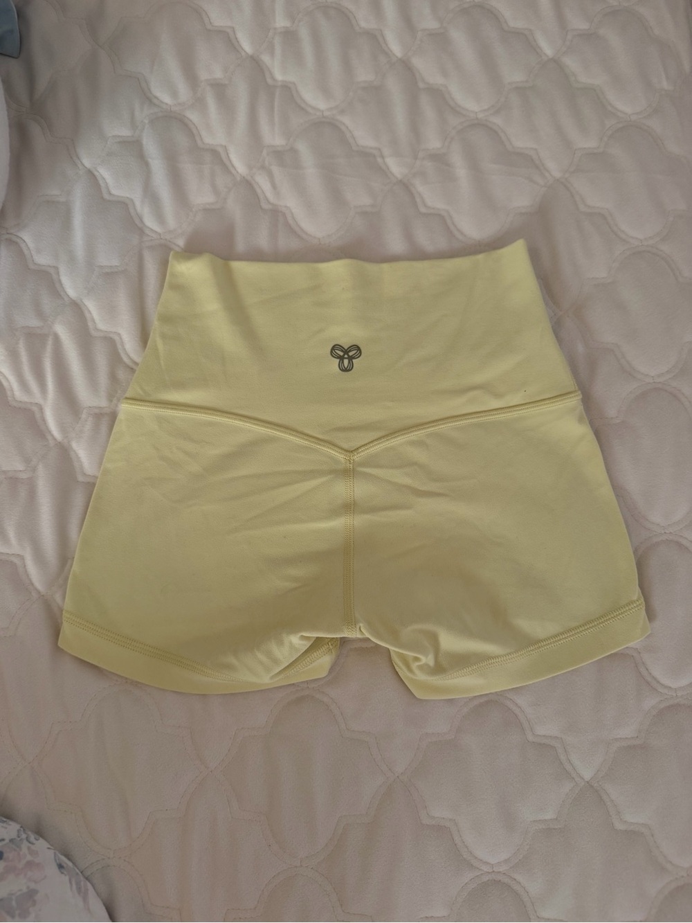 Butter Yellow Aritzia Biker Shorts